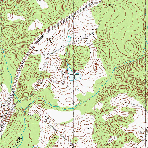 Topographic Map of Hamby Pond, SC