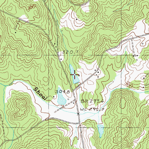 Topographic Map of Cox Mini Farms Pond, SC
