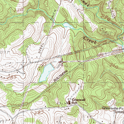 Topographic Map of Brackers Pond Dam D-1924, SC