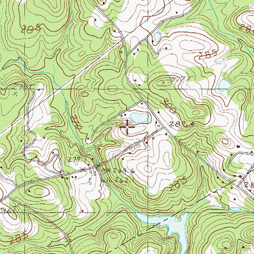 Topographic Map of Watsons Pond Dam D-1936, SC