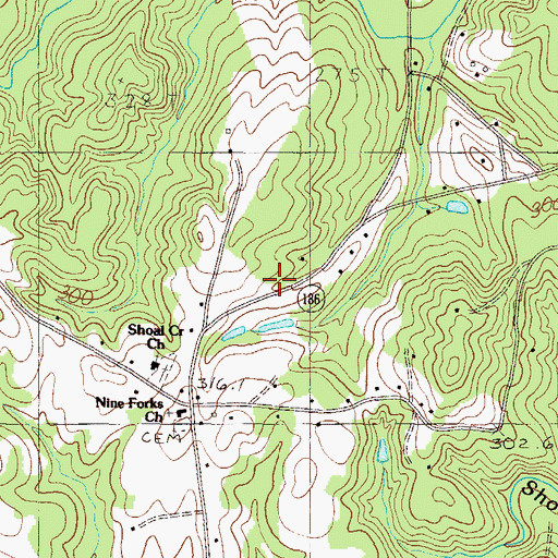 Topographic Map of Philpat Pond, SC