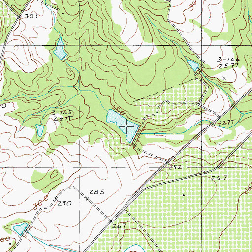 Topographic Map of Barnett Pond Dam D-1976, SC