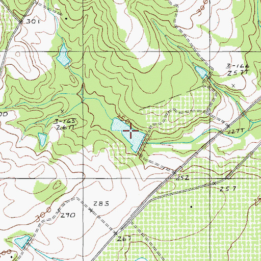 Topographic Map of Barnett Pond, SC
