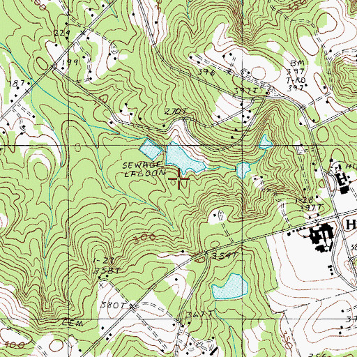 Topographic Map of Lake View Pond Dam D-1977, SC