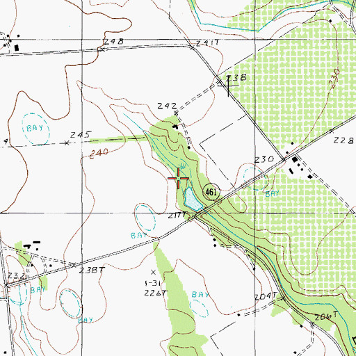 Topographic Map of Ross Pond Dam D-1978, SC