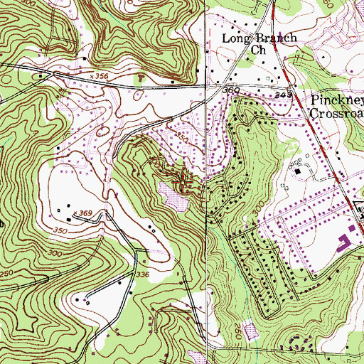 Topographic Map of Oakland Pond Dam D-1981, SC