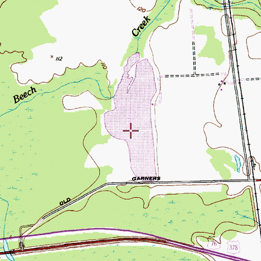 Topographic Map of Mikell Pond Dam D-1984, SC