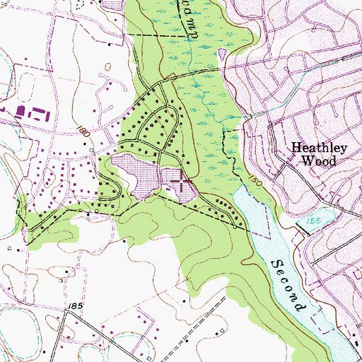 Topographic Map of Lower Deerwood Lake, SC