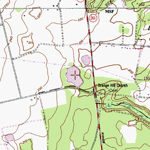 Topographic Map of Gulledge Pond, SC