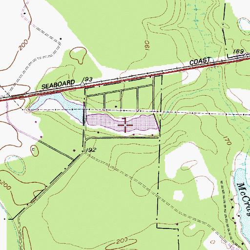 Topographic Map of West Lake, SC