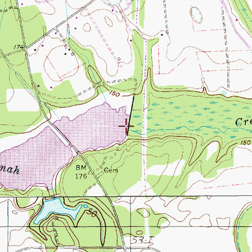 Topographic Map of Boyle Pond Dam D-1583, SC