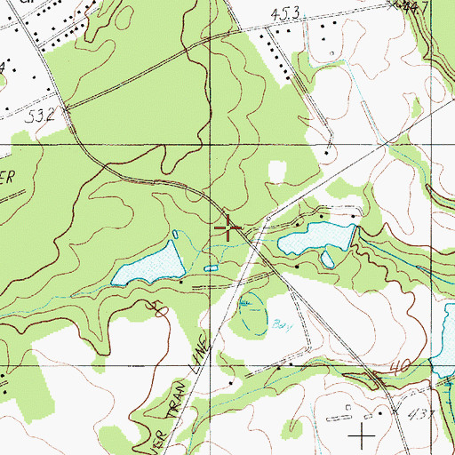 Topographic Map of McLaurin Pond, SC