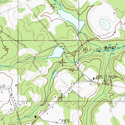 Topographic Map of Idle Wild Pond Dam D-2064, SC