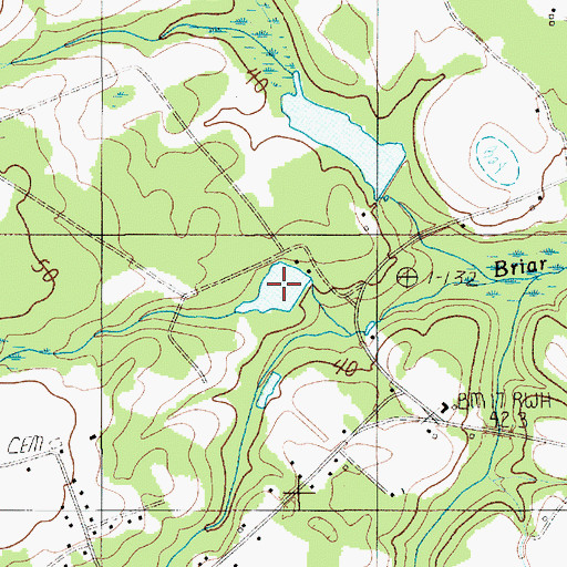 Topographic Map of Idle Wild Pond, SC