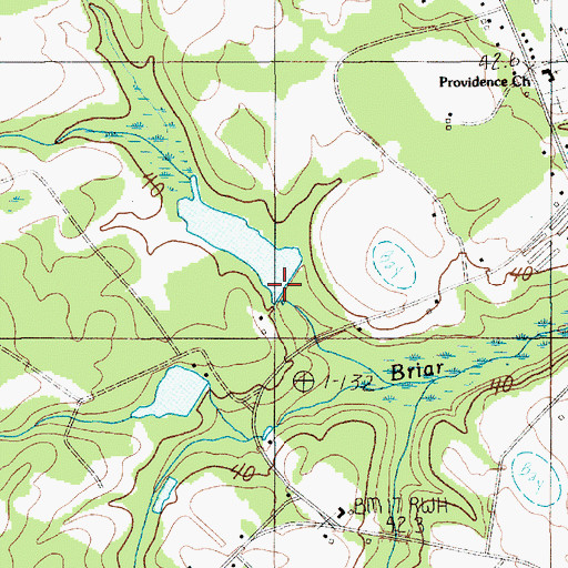 Topographic Map of Dogwood Lake Dam D-2065, SC