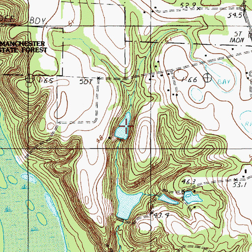 Topographic Map of Culp Pond, SC