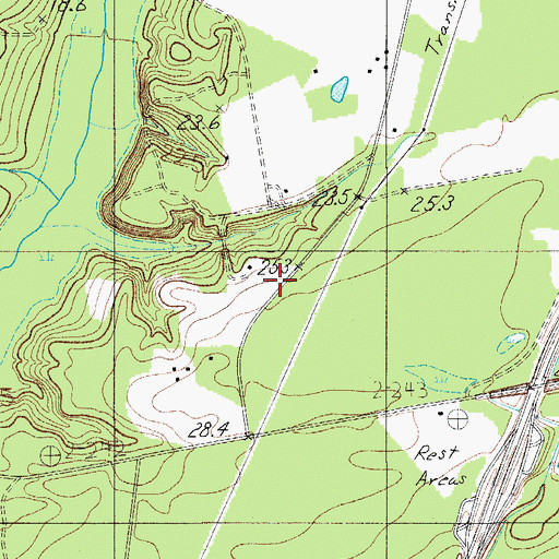 Topographic Map of Crosbys Pond Dam D-2546, SC