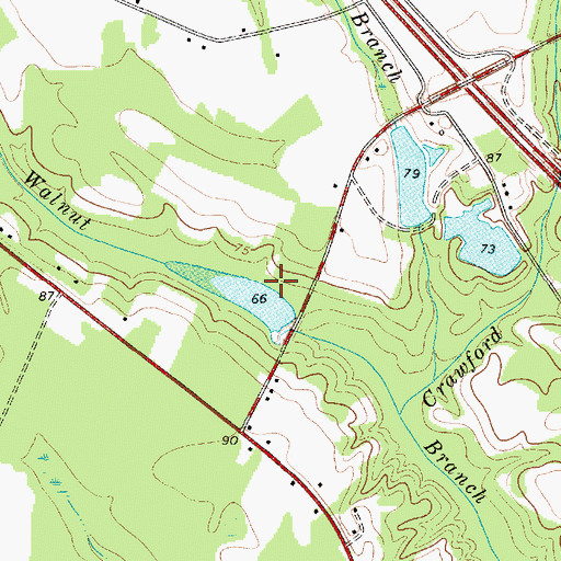 Topographic Map of Herndons Pond Dam D-2551, SC