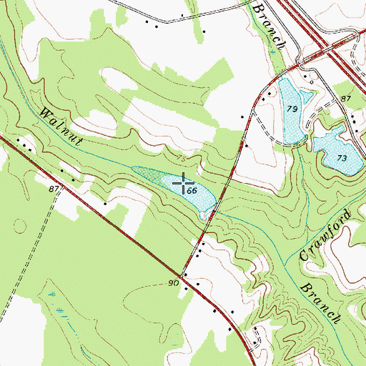 Topographic Map of Herndons Pond, SC