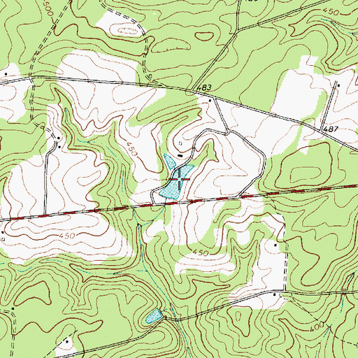 Topographic Map of William Holly Pond, SC