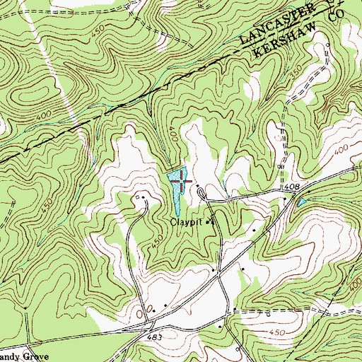 Topographic Map of Ubanks Pond, SC