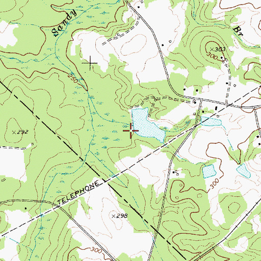 Topographic Map of R W Cokers Pond Dam D-2516, SC
