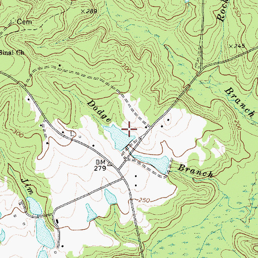 Topographic Map of Bowen Pond Dam Number One D-1138, SC