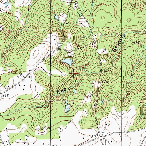 Topographic Map of Parkers Pond Dam D-1326, SC
