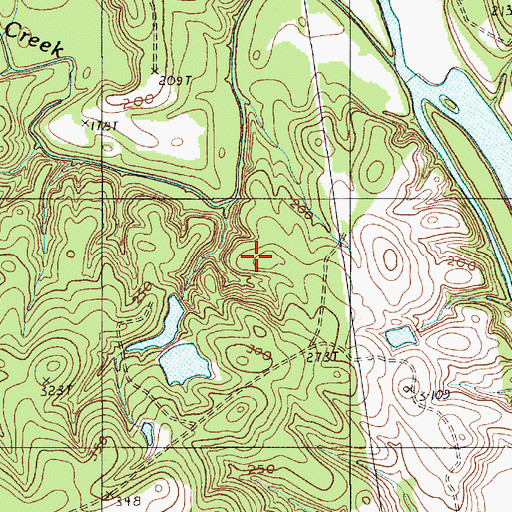 Topographic Map of A P Bowens Number One Pond Dam D-2534, SC