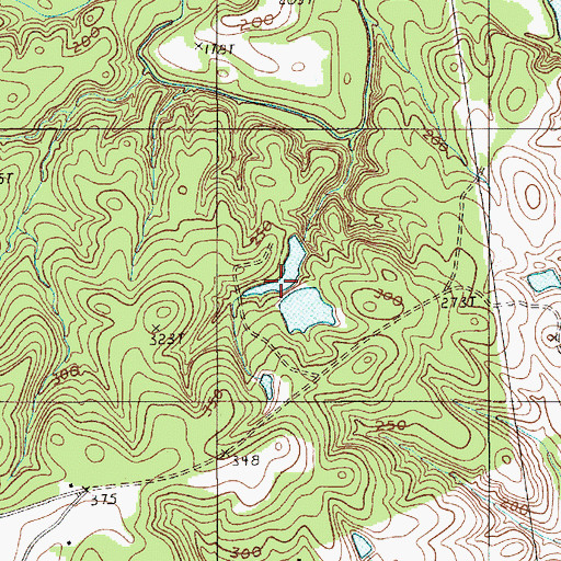 Topographic Map of Bowen Number Two Pond, SC
