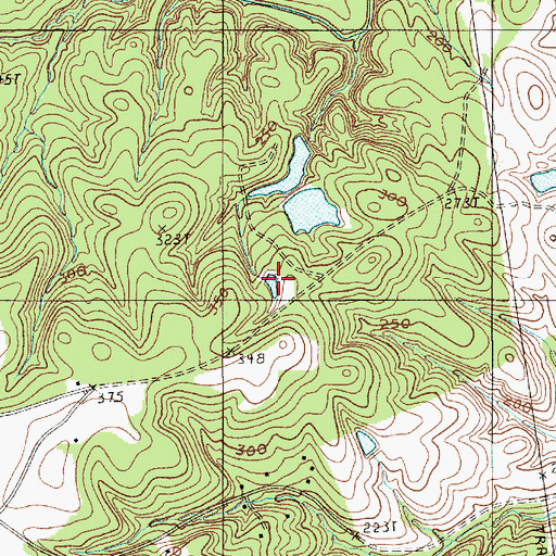 Topographic Map of Bowens Number Three Pond, SC