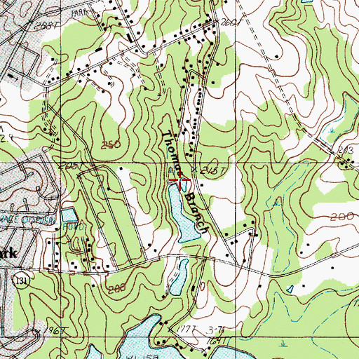 Topographic Map of Sinclair Pond Dam D-1328, SC