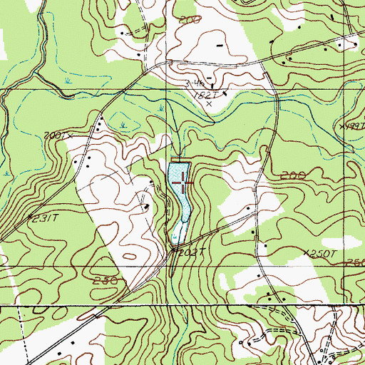 Topographic Map of Tidwells Pond, SC