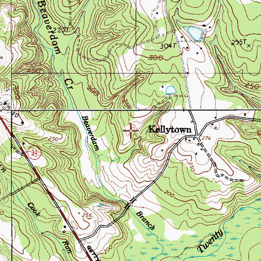 Topographic Map of Ralph Smith Pond Dam D-2544, SC