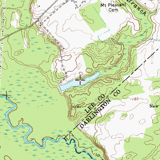 Topographic Map of Copeland Pond, SC