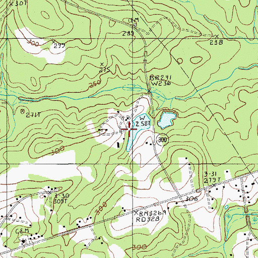 Topographic Map of Windi Knoll Lake D-1723 Dam, SC