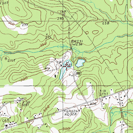 Topographic Map of Windi Knoll Lake, SC
