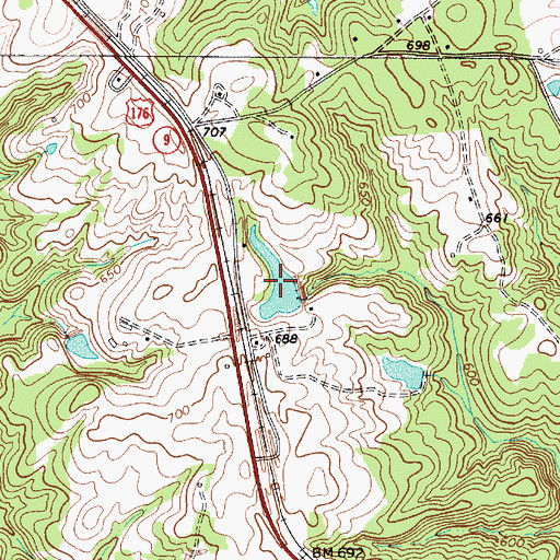 Topographic Map of Gallmans Pond, SC