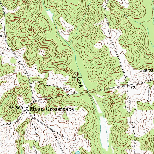 Topographic Map of White Pines Lake, SC