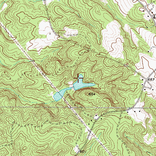 Topographic Map of Turners Pond Dam D-2150, SC