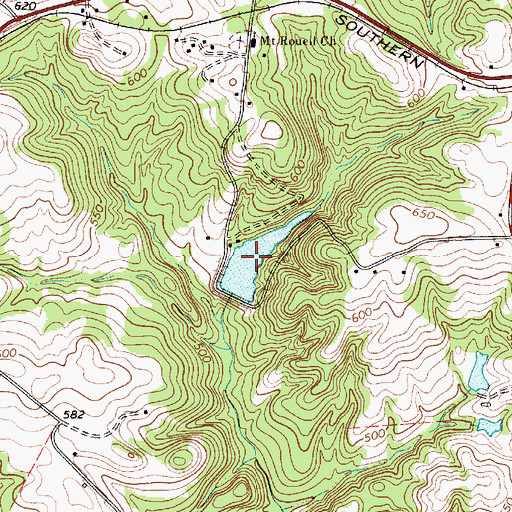 Topographic Map of Adams Lake, SC
