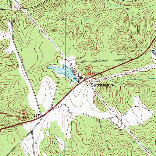 Topographic Map of Jeters Pond Dam D-2157, SC