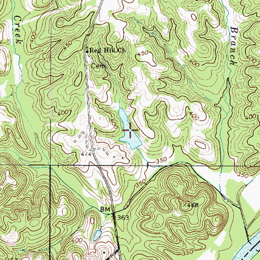 Topographic Map of Cudds Pond, SC