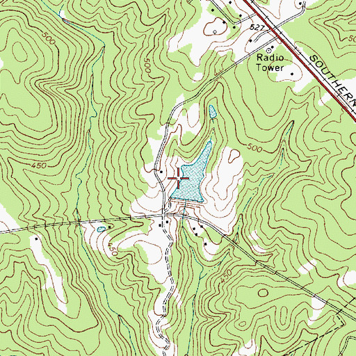 Topographic Map of Salinas Pond Dam D-2610, SC