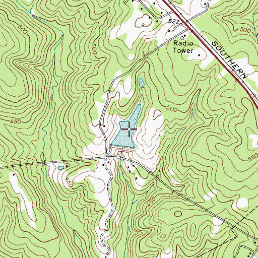 Topographic Map of Salinas Pond, SC