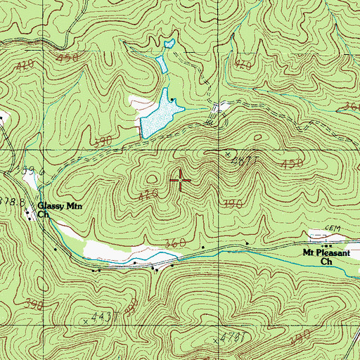 Topographic Map of Ridgill Lake Dam, SC