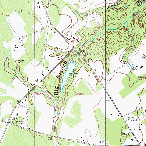 Topographic Map of Mixons Pond Dam D-2580, SC