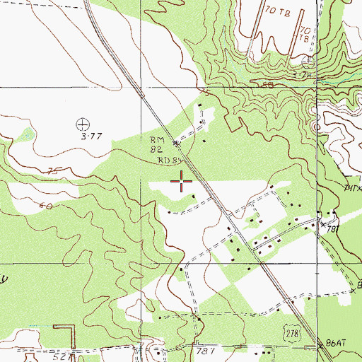 Topographic Map of Thompsons Pond Dam D-2586, SC
