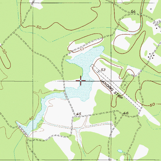 Topographic Map of Wildlife Lake Number One D-2609 Dam, SC