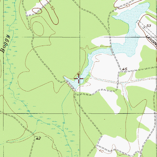 Topographic Map of Wildlife Lake Number Two D-2610 Dam, SC